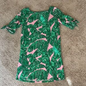 Tropical Green and Pink Kids Lily Pulitzer Dress